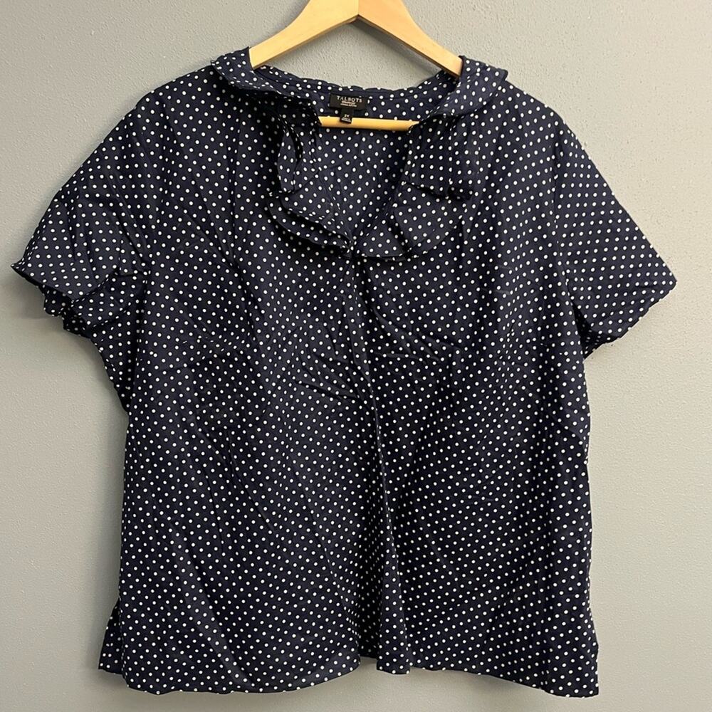 Talbots Polka Dot Blouse